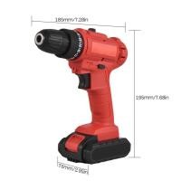 ราคา Joyfeel TH 21V สว่านไฟฟ้าไร้สายแบบพกพา 3 8 นิ้ว Chuck ไขควงไฟฟ้ามือถือพร้อมแบตเตอรี่ 1 5Ah ที่ชาร์จเร็วบิตแขนเพลาขยายไฟ LED ทำงาน 2 ความเร็วตัวแปร 25 1 แรงบิด Adju (56201225566)