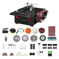 ราคา Joyfeel TH XIXIAN 150W เลื่อยตั้งโต๊ะขนาดเล็กและเครื่องขัดสายพานพร้อมก้านขยาย Collet บดแกะสลักชุดเจาะความเร็วตัวแปรโต๊ะวงกลม 30 มม ความลึกของการตัด DIY เครื่องขัดแบบตั้งโต๊ะ 10 (49851230387)