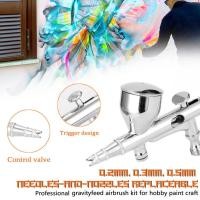 ราคา Joyfeel TH ชุดแอร์บรัชมืออาชีพสำหรับการทำโมเดลจิตรกรรมศิลปะการอัดอากาศแอร์บรัชพร้อมที่ใส่อะแดปเตอร์แปลงไฟและหัวฉีด (49451199218)