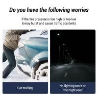 ราคา XIXIAN 4 ใน 1 รถ Jump Starter พร้อม 150PSI เครื่องอัดอากาศ 1000A แบตเตอรี่ Booster สูงสุด 5 0L แก๊สเครื่องยนต์ 7500mAh Power Bank LED Light (48101281867)