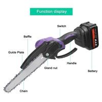 ราคา 21V 8 นิ้วแบบพกพาเลื่อยไฟฟ้าไม้ขนาดเล็กแยก Chainsaw มอเตอร์แบบไม่มีแปรง One handed งานไม้เครื่องมือสำหรับ Garden Orchard (51751173267)