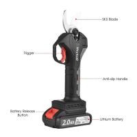 ราคา Weytoll Nanwei 21V กรรไกรตัดแต่งกิ่งไฟฟ้าไร้สายแบบไม่มีแปรงชาร์จ 10Ah แบตเตอรี่ลิเธียมขับเคลื่อนกิ่งต้นไม้ Pruner กรรไกรตัดสวน 30 มม เส้นผ่านศูนย์กลางการตัดพร้อมใบมีดสำรอง 2000mAh (45451208291)