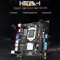 ราคา JINGSHA H81M เมนบอร์ดคอมพิวเตอร์ซ็อกเก็ต Intel LGA1150 CPU โปรเซสเซอร์ 2xDDR3 1066 1333 1600MHz รองรับสูงสุด 16GB 2xSATA3 0 1000Mbps LAN 2xUSB3 0 1xHDMI Compatible VGA 1xPCI E3 0 X16 All Solid Capacit