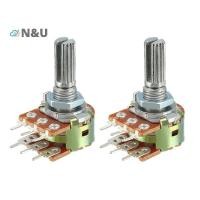 ราคา N U 5 ชิ้น เซ็ต WH148 50k 6Pins Shaft Amplifier Dual Stereo Potentiometer 10K Ohm Universal Volume Control (42926588525)