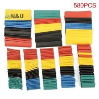 ราคา N U 580 ชิ้นท่อหดความร้อนฉนวนกันความร้อนท่อหดได้ 2 1 ชุดปลอกสายไฟ (42526669378)