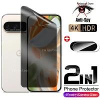 ราคา 2in1 หน้าจอความเป็นส่วนตัว Soft Hydrogel ฟิล์มสําหรับ Google Pixel9 Pixel8 Pixel 9 Pro XL 8 7 6 Pro 9ProXL 9Pro Pixel9Pro XL 8Pro 7A 6A 8A Pixel8Pro Pixel8A Pixel7A Pixel7A Pixel6Pro Pixel6Pro Pixel6P