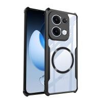 ราคา OPPO Reno 13 หรูหราแม่เหล็กไร้สายเคสโทรศัพท์สําหรับ OPPO Reno 14 13 F 13F 12F 11F 13 11 12 10 Pro 8T 8Z 7Z 6Z A58 โปร่งใสปลอกกันกระแทกกันชนป้องกันปกหลัง (42175425961)