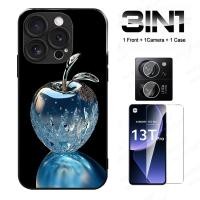 ราคา 3 In1 Blue Crystal Apple Case สําหรับ Iphone 17ProMax 17Pro Iphone 17 Air Iphone 17 Anti knock Tempered Class Case (43917647088)