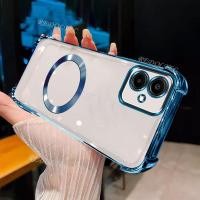 ราคา SAMSUNG ซัมซุง กาแลคซี ก06 4ก กรณีแม่เหล็กกันกระแทกโปร่งใสด้วยแหวนแม่เหล็ก 2025 ออกแบบใหม่ปลอกใส ซัมซุง ก 06อัลตร้าบางนุ่มโทรศัพท์ปก (43167673834)