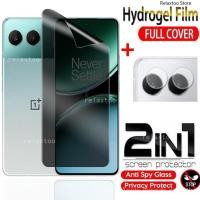 ราคา 2in1 คลุมทั้งหมดหน้าจอความเป็นส่วนตัว Soft Hydrogel ฟิล์มสําหรับ OnePlus Nord 4 Nord4 OnePlusNord4 4Nord 5G CPH2663 2024 Anti Spy ป้องกันหน้าจอด้านหลังกล้องเลนส์ป้องกันฟิล์ม N (42409377685)
