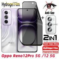 ราคา OPPO Reno12 12Pro 5G Soft Privacy hydrogel ฟิล์ม Anti Spy เต็มรูปแบบป้องกันหน้าจอสำหรับ OPPO Reno 12 Reno12 OppoReno12 Pro 12Pro 5G Anti Peek ความเป็นส่วนตัวฟิล์มกล้องป้องกันฟิล์ม T (29763894789)