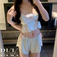 ราคา BKK SEXY ชุดนอนยั่ว ชุดนอนซาติน ชุดนอนเสื้อกางเกง มีฟองน้ำ ใส่นอนสบาย B 108 (29618621126)