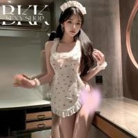 ราคา BKK SEXY ชุดผ้ากันเปื้อน ชุดคอสเพลย์ ชุดสาวใช้ พร้อมที่คาดผมและกำไล B 924 (29314441777)