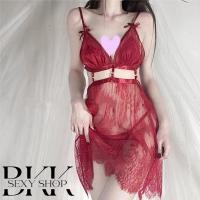 ราคา ชุดนอนซีทรู ชุดนอนเดรสสายเดี่ยวลูกไม้ ชุดนอนไม่ได้นอน B 364 (19783507013)