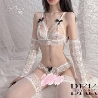 ราคา ชุดชั้นใน บิกินี่เซ็กซี่ ลูกไม้แต่งริบบิ้น จีสตริงไข่มุก พร้อมส่ง B 715 (20886463817)