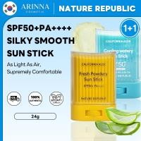 ราคา Nature Republic California Aloe Fresh Cooling Watery Powdery Sun Stick 24g SPF50 PA (40474381362)