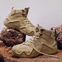 ราคา รองเท้ากิจกรรมกลางแจ้งสำหรับผู้ชาย รองเท้าวิ่งกันน้ำ และปีนเขา เหมาะสำหรับเดินป่าและปีนหน้าผา (45551622488)