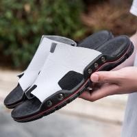 ราคา ขนาด38 48ฤดูร้อนสไตล์ใหม่หนังแท้รองเท้าแตะรองเท้าแตะหนังวัวรองเท้าแตะลําลองกลางแจ้งฤดูร้อนรองเท้าแตะผู้ชาย พลิก ล้มเหลว บ้านรองเท้าแตะผู้ชายกีฬานุ่มสบายต่อต้าน (26604948862)