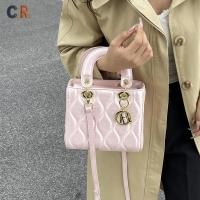 ราคา C R กระเป๋าสะพายข้างสไตล์เกาหลี กระเป๋าถือลายสาน แฟชั่นมิกซ์แอนด์แมทช์ หนัง PU ของขวัญคู่รัก (47500189175)