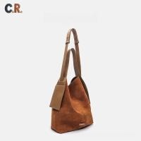 ราคา C R กระเป๋า Tote หนังสเวดพร้อมหูหิ้ว สะพายเฉียงหรือถือมือได้ หนังแท้ กระเป๋าสาวออฟฟิศความจุเยอะ ของขวัญคุณภาพพรีเมียม (43070727137)