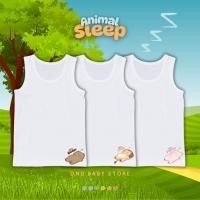 ราคา เสื้อซับในเด็ก เสื้อกล้ามเด็กลาย สัตว์นอน Animal Sleep Zoo นุ่มระบายอากาศได้ดี ไซส์ 1 11ปี (27019615583)