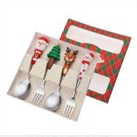 ราคา ชุดเซ็ทของขวัญ 1ชุด4ชิ้น ช้อน ส้อม ขนาดช้อนทานข้าว คริสมาสต์ ของขวัญปีใหม่2025 สุดน่ารักพร้อมส่งที่ไทย (27164501140)