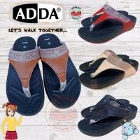 ราคา รองเท้าแตะแบบสวมผู้หญิง รองเท้าแตะส้นสูง ส้นตึก หูหนีบ Adda 62T04 (23154588126)