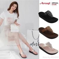 ราคา Aerosoft รองเท้าแตะผู้หญิงแบบสวม รองเท้าแตะหูหนีบ ทรงแฟชั่น Aerosoft FW8386 (24397687520)