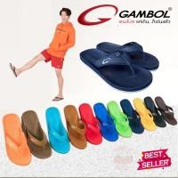 ราคา รองเท้าแตะผู้ชาย รองเท้าแตะหูหนีบ แบบสวม มีหลายสี Gambol 11267 (1576865430)