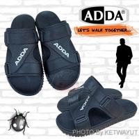 ราคา รองเท้าแตะผู้ชายแบบสวม รองเท้าแตะแบบสวม ใส่สบาย สีดำ Adda 15201 (24407644150)