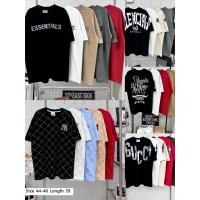 ราคา เสื้อยืดแบรนด์ อก44 46สกรีนลายหน้า หลัง (25188688813)