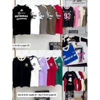 ราคา เสื้อยืดแบรนด์ Oversize สกรีนลายหน้า หลัง (26122276261)