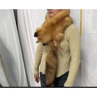 ราคา นำเข้าตกแต่ง Golden Fox Fur แท้ ขนาด 125cm scarf Golden Island Fox Skin Real Fox Pelt scarf (44010606466)