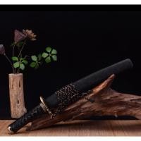 ราคา นำเข้า Handmade T10 Steel Clay Tanto Sword ดาบสั้นซามูไรแท้ งานทำมือคุณภาพสูง ใบมีดผลิตจาก T10 Steel Clay (43018426921)