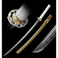 ราคา นำเข้า Handmade Blue Katana ดาบซามูไรทำมือ สุดงดงามและหายาก ใบมีดฟ้าเข้มโดดเด่น ผลิตด้วยกรรมวิธีดั้งเดิม 1060 (42768803588)