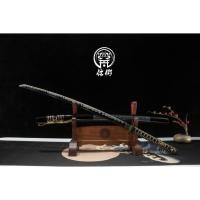 ราคา นำเข้า คาตานะพรีเมี่ยม ดุดัน หรูหรา พร้อมใช้งานจริง โคชิราเอะ ยาวรวม 103cm มาตรฐานคาตานะ ใบดาบเหล็ก 1060 (43114354963)