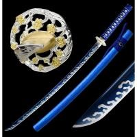 ราคา นำเข้า Handmade Blue Katana ดาบซามูไรทำมือ สุดงดงามและหายาก ใบมีดฟ้าเข้มโดดเด่นไม่เหมือนใครผลิตด้วยวิธีดั้งเดิม (42618479757)