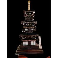ราคา นำเข้าตกแต่ง Gojunoto เจดีย์ห้าชั้นญี่ปุ่น พร้อมตู้กระจกโชว์ งานตกแต่งหรูหรา สไตล์วัดญี่ปุ่นโบราณ 100cm (41610709304)