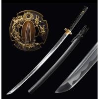 ราคา นำเข้า ดาบซามูไร Handmade รุ่นพรีเมี่ยม งานตีมือ Full Tang ใบดาบจริง เหมาะสำหรับ สะสม โชว์ หรือฝึกไออิโด 1060 (26341357717)