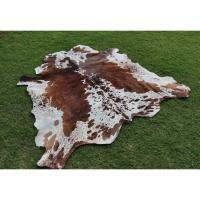 ราคา นำเข้าลายสวย พรมหนังวัวแท้ ขาว น้ำตาล 130x130 ซม Premium Natural Cowhide พรมหนังวัวแท้ ขาว น้ำตาล ลายธรรมชาติ (41109274820)