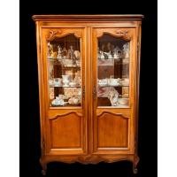 ราคา นำเข้าตกแต่ง ตู้โชว์หนังสือไม้โอ๊คฝรั่งเศสแท้ Antique French Oak Bookcase ตู้โชว์วินเทจหรู งานฝีมือเก่าแก่ (43561345505)