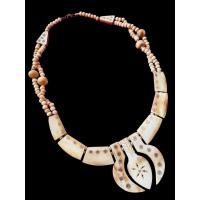 ราคา นำเข้าตกแต่ง สร้อยคอชนเผ่าอินเดียนแดง Navajo งานเก่านอก หายาก มาไม่บ่อย ตัวสร้อยร้อยด้วย กระดูกสัตว์แท้ ทั้งเส้น (43410452974)