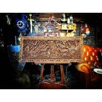 ราคา ประติมากรรมนูนสูงไม้แกะสลักสไตล์ Traditional ? ? ? ? ? ? ? ? ? ? ? ? ? ? ? ? ? ? ? ? ? ? งานนำเข้าจากอินโดนีเซีย ขนาด 45x111 cm (42303083812)