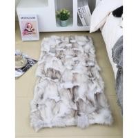 ราคา นำเข้าตกแต่ง พรมขนจิ้งจอกแท้ Real Fox Fur Carpet Light Grey Fox สัมผัสความหรูหราเหนือระดับ ตกแต่งห้อง Luxury (42260261034)