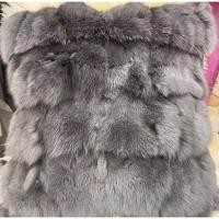 ราคา นำเข้า ตกแต่ง Fox Fur Pillow หมอนขนจิ้งจอกแท้ 45x45 cm หมอนแต่งบ้านสุดหรู ขนฟูนุ่มแท้ 100 สวยสะดุดตา (41508490560)