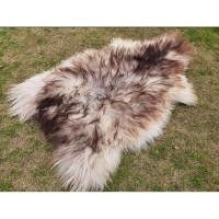 ราคา นำเข้า Sheepskin Dark Brown White Icelandic Lamb Skin Rug งาน หนังแกะขนแท้ 100 Real Sheepskin (44316449160)