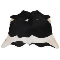 ราคา นำเข้าตกแต่ง พรมหนังวัวแท้ลายขาวดำ ขนาดเล็ก 39 41 นิ้ว Premium Cowhide Rug Black White Hair On Leather ตกแต่งบ้าน (43359278186)