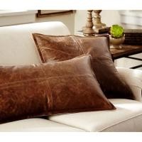 ราคา Leather Throw Pillow แต่งบ้านให้อบอุ่น มีสไตล์ ด้วยหมอนหนังแท้สุดพรีเมียม งานแฮนด์เมดจาก Lambskin Leather แท้ (26288937433)