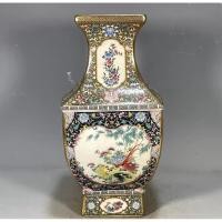 ราคา นำเข้า แจกันลายโบราณ 花鸟图纹 สมัย 清乾隆年间 珐琅彩瓷器 ของตกแต่งสุดคลาสสิก สไตล์จีนโบราณ ความงามเหนือกาลเวลา (43976082936)