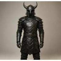 ราคา นำเข้า ชุดเกราะไวกิ้งสีดำหนังเทียม Black Viking Faux Leather Armor Set คอสเพลย์ LARP งานแฟนตาซียุคกลาง (57350157050)